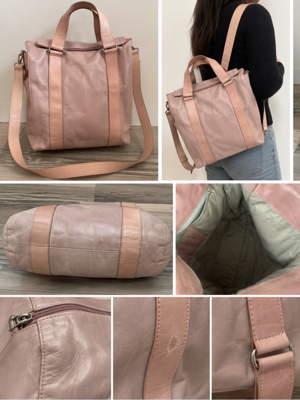 M0851 Pastel Pink Crossbody Bag